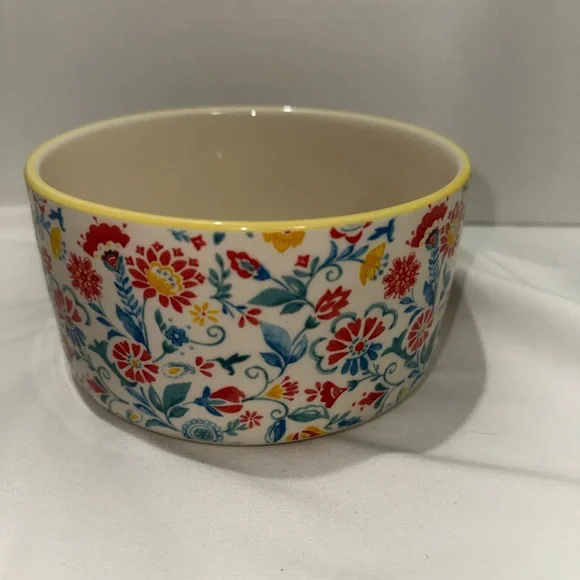 The Pioneer Woman Maze Set Of 3 Round Ceramic Nesting Bowls 2 With Lids - Picture 9 of 15